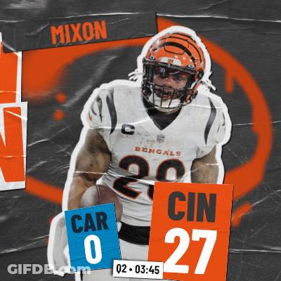 Bengals Football Player Number 27 GIF