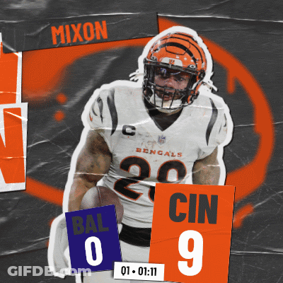 Bengals Football Player Poster Score 0 To 9 GIF