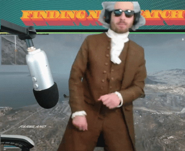 Benjamin Franklin Dancing Funnily GIF