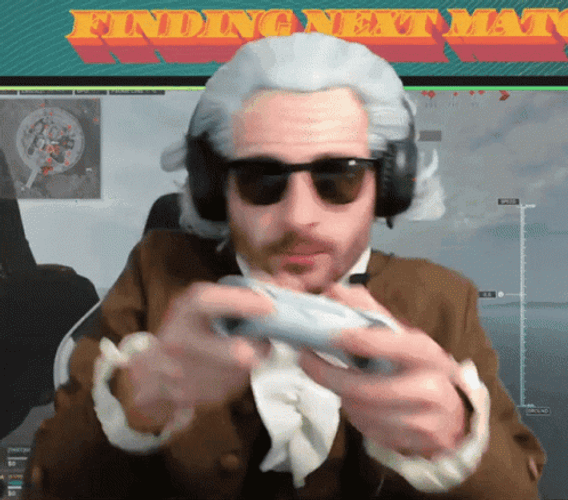 Benjamin Franklin Playing Videogame GIF