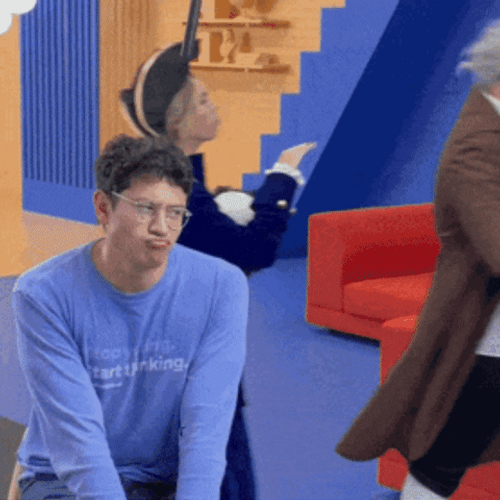 Benjamin Franklin Running Away GIF