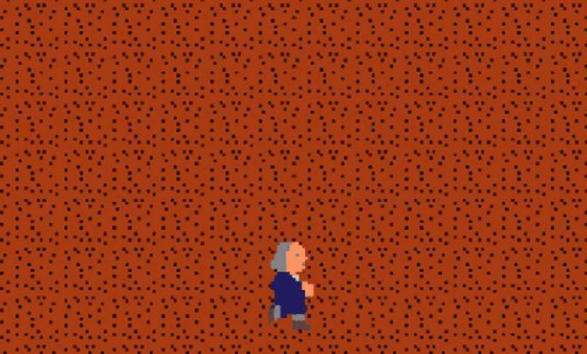 Benjamin Franklin Running Videogame GIF