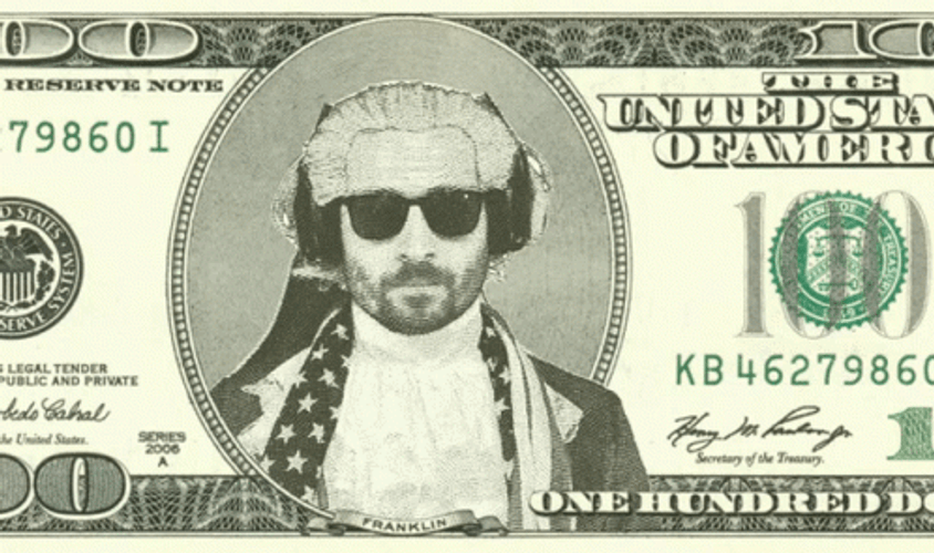 Benjamin Franklin Salute Reaction GIF