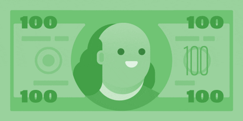 Benjamin Franklin Wearing Sunglasses GIF