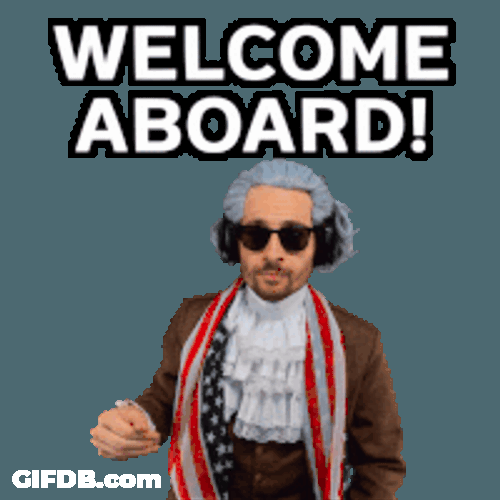 Benjammins Welcome Aboard Sticker GIF