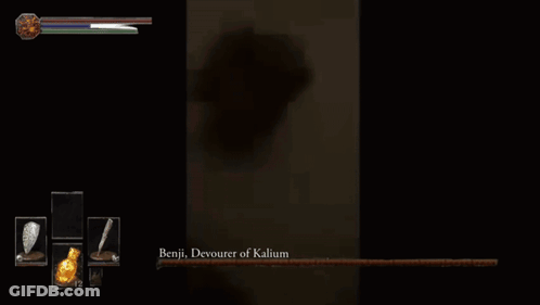 Benji Devourer Of Kalium Is Written On The Screen GIF