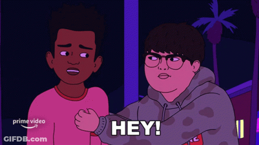 Benny Boy Animation Smack Hey GIF