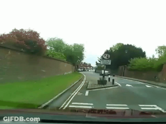Bentley Crashing GIF