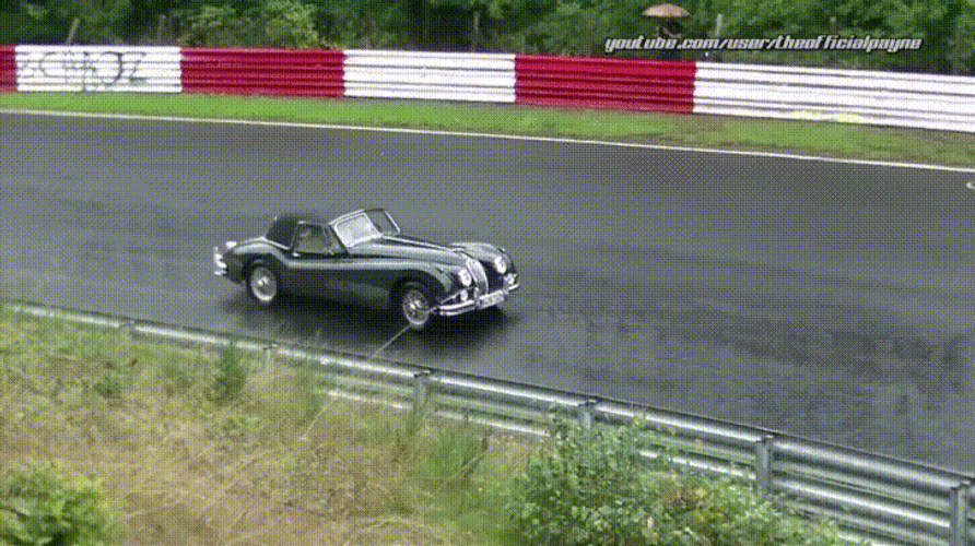 Bentley Drifting In Race Track GIF