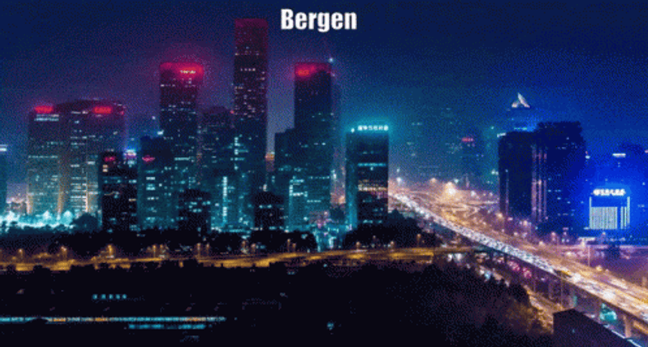 Bergen Night City GIF