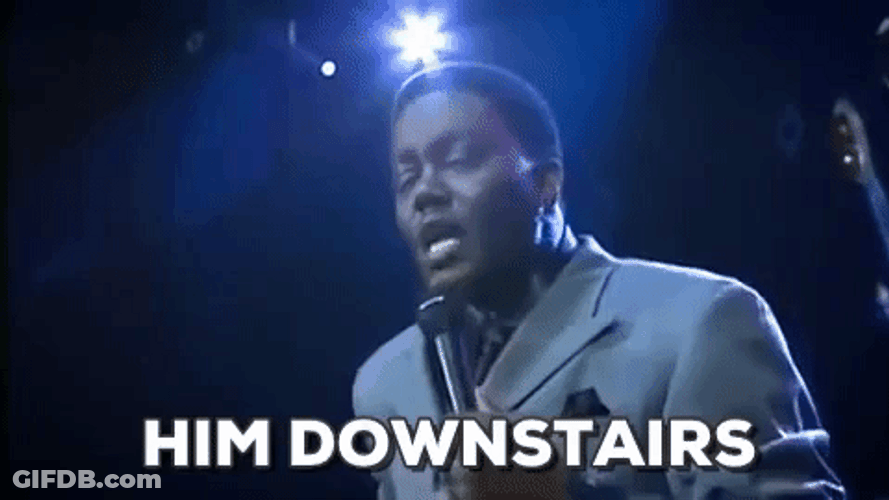 Bernie Mac Downstairs GIF