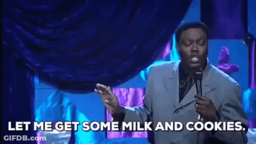 Bernie Mac Milk And Cookies GIF