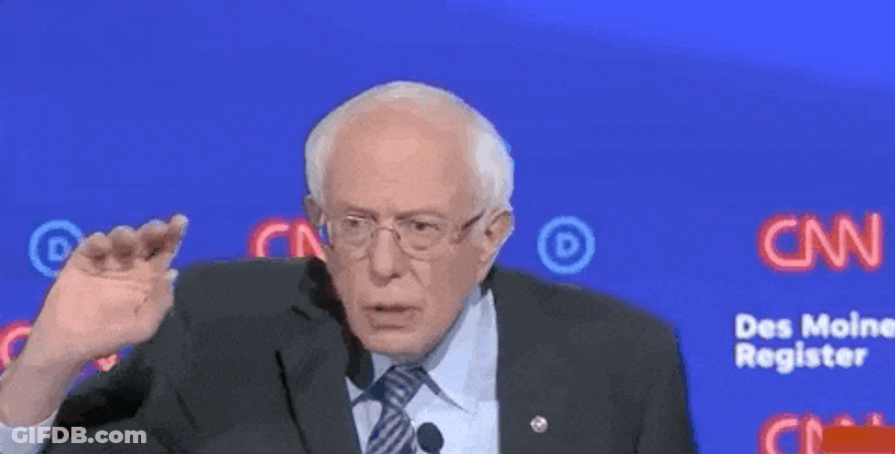 Bernie Sanders Can You Hear Me Now GIF