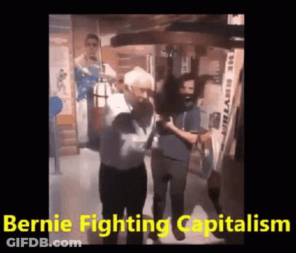 Bernie Sanders Fighting Capitalism GIF