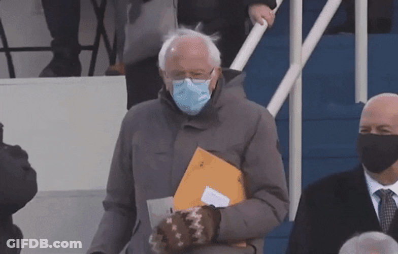 Bernie Sanders . Going Down The Stairs GIF