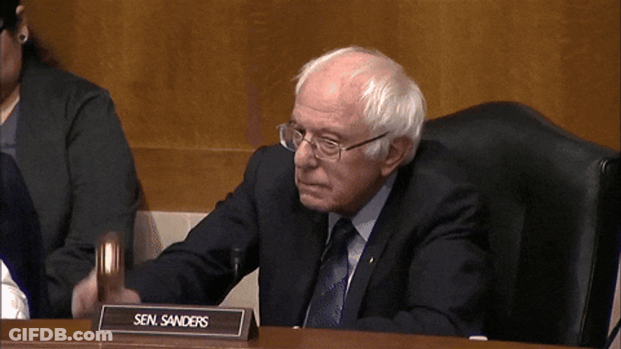 Bernie Sanders . Hold It GIF