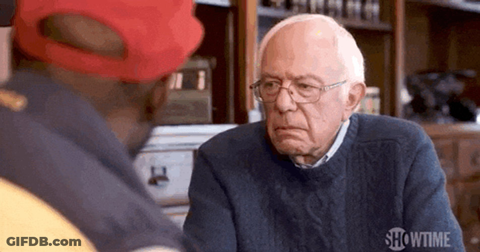 Bernie Sanders . Nah Not Me GIF