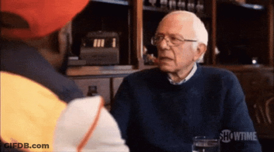 Bernie Sanders Nodding Head GIF