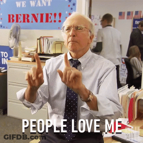 Bernie Sanders People Love Me GIF