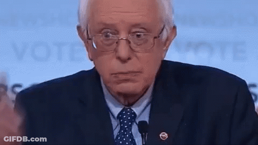 Bernie Sanders Rapid Finger Wag GIF
