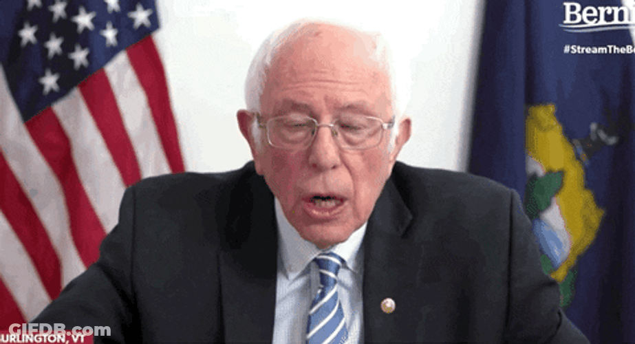 Bernie Sanders . Really Looking Shocked GIF