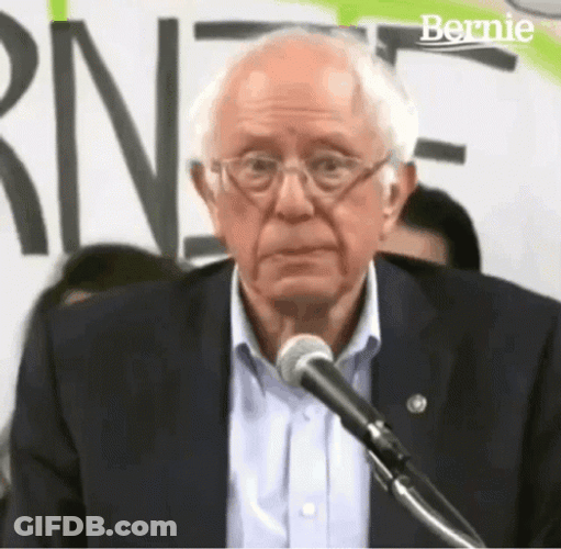 Bernie Sanders Shocked Face GIF