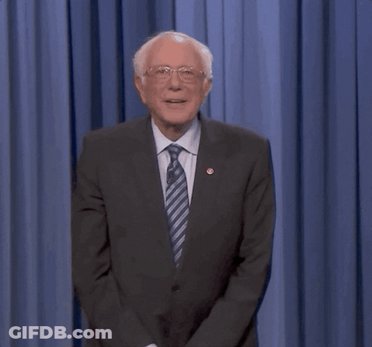 Bernie Sanders . Slightly Bowing Hello GIF