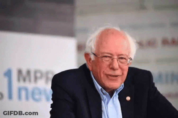 Bernie Sanders Smiling GIF