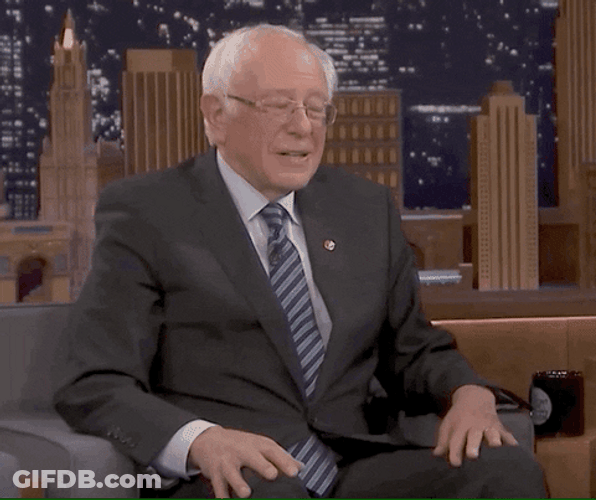 Bernie Sanders . Why Not GIF