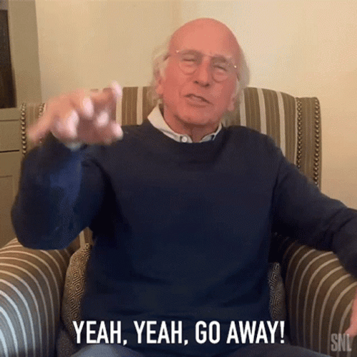 Bernie Sanders Yeah Yeah Go Away GIF