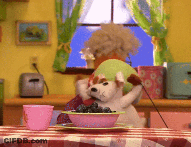 Berry Blueberries Mess On The Floor GIF