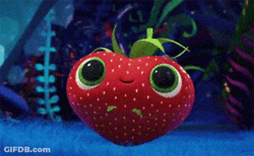 Berry Bouncing Looking Upward GIF