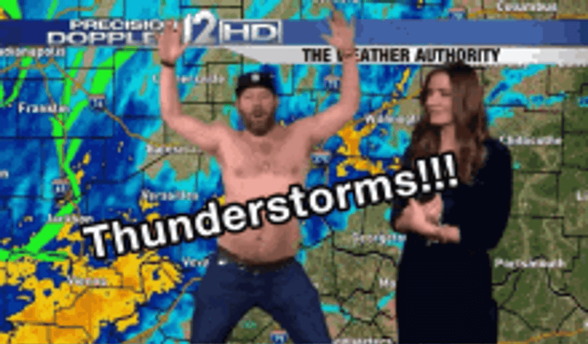 Bert Kreischer Dancing Weather Report GIF
