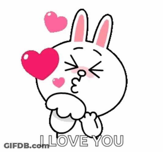 Besitos Cony Bunny I Love You GIF