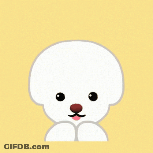 Besitos Cute Puppy Heart GIF