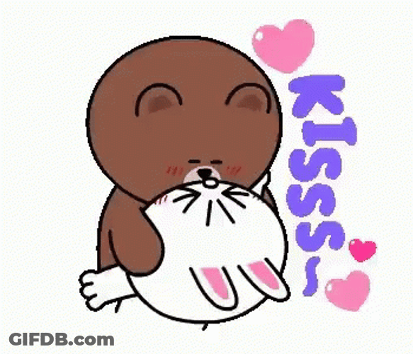 Besitos I Love You Brown GIF