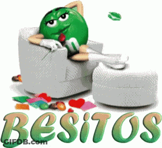 Besitos M&m Green Candy GIF