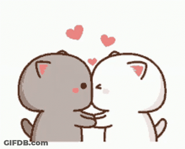 Besitos Peach Cat Love GIF