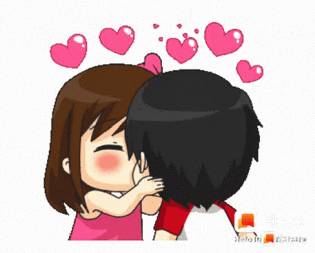 Beso Anime Couple GIF