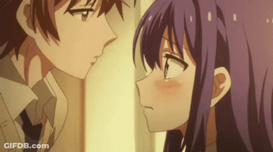 Besos Anime GIF