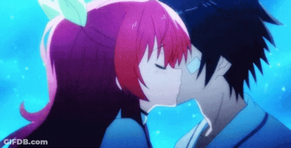 Besos Anime GIF