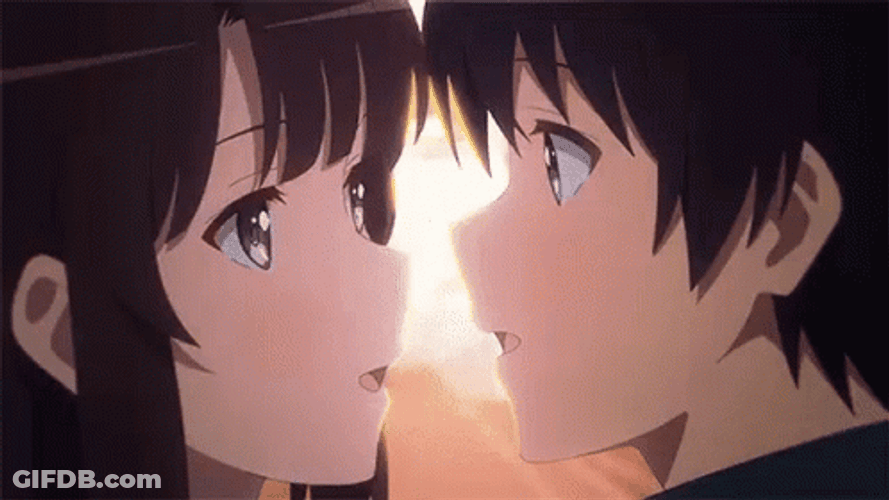 Besos Anime GIF
