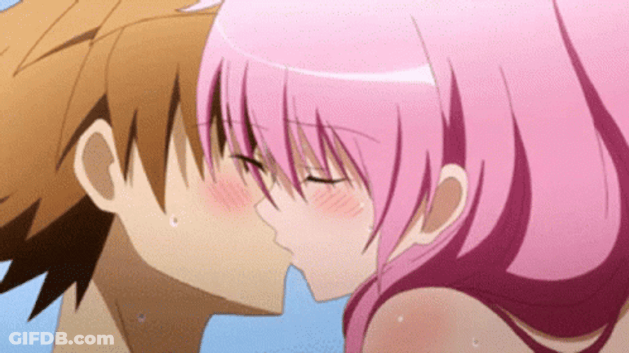 Besos Anime GIF