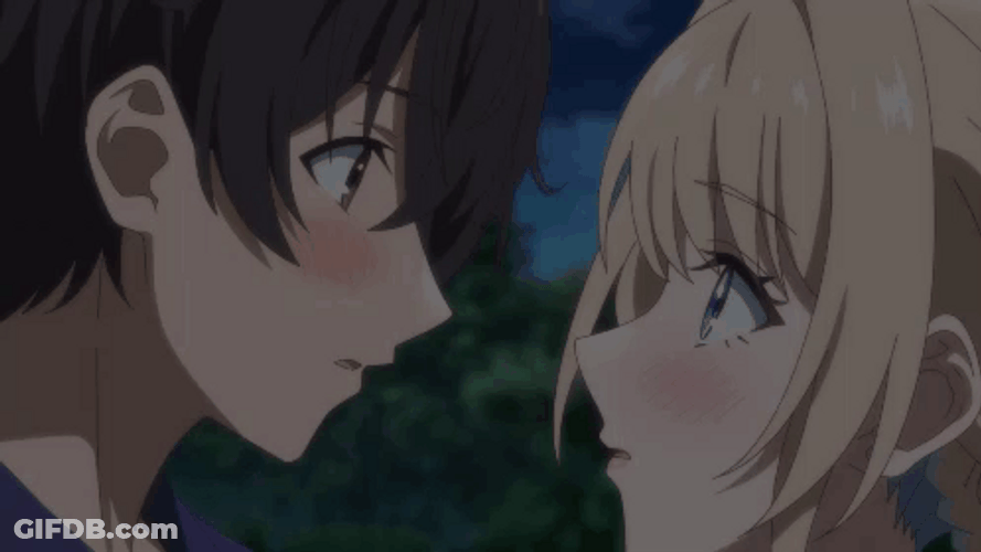 Besos Anime GIF