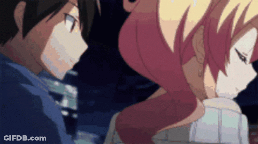 Besos Anime GIF