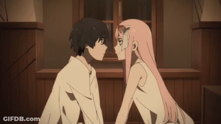 Besos Anime GIF