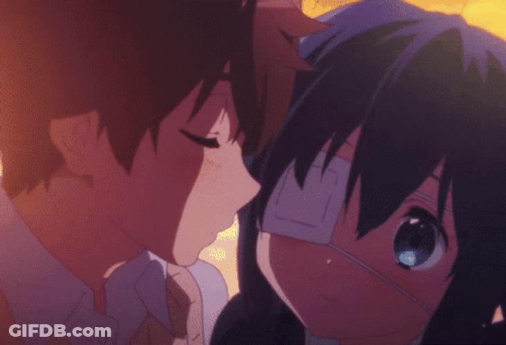 Besos Anime GIF