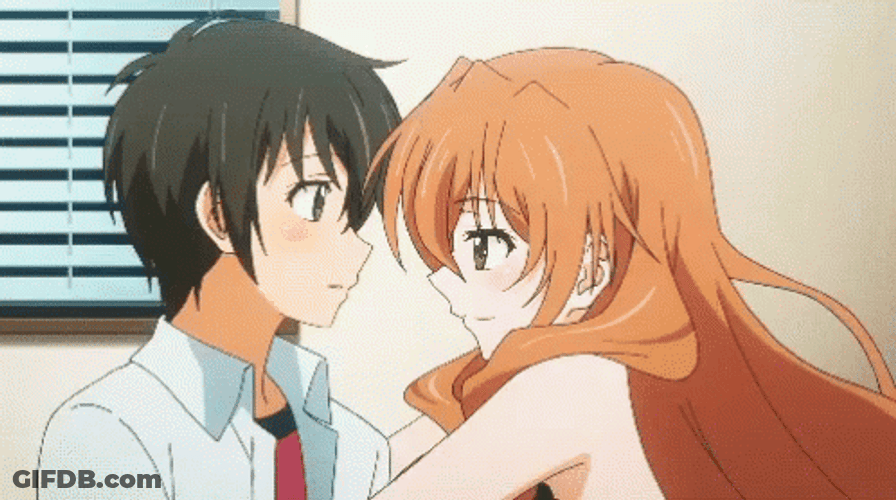Besos Anime GIF