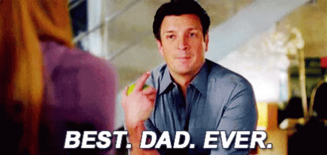 Best Dad Ever Richard Castle GIF