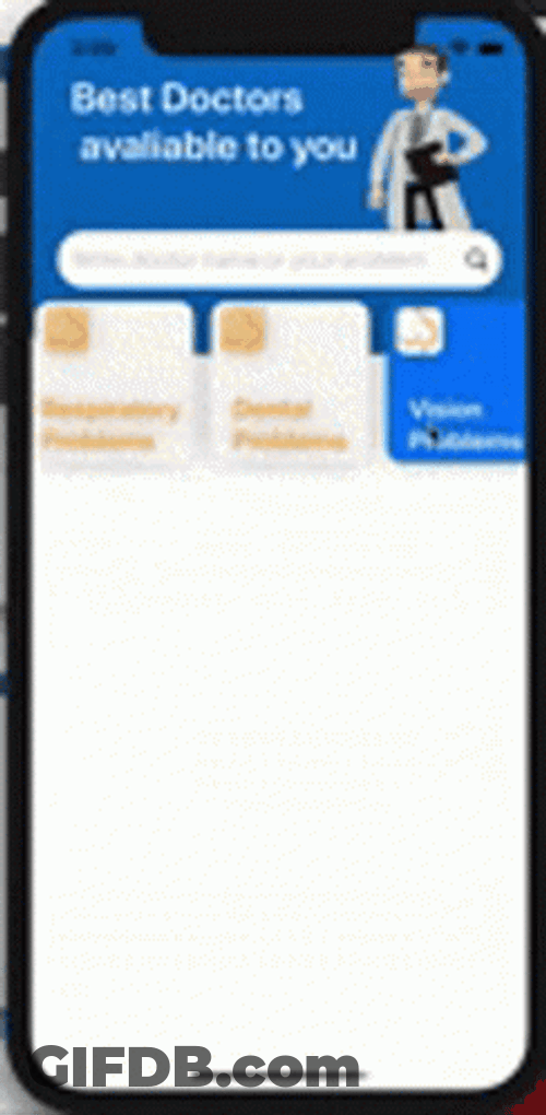Best Doctors Search On Smartphone Animation GIF